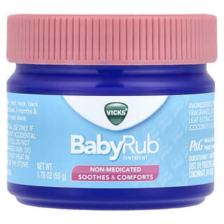 Vicks, Baby Rub™, Pomada, 3 meses en adelante, 50 g (1,76 oz)