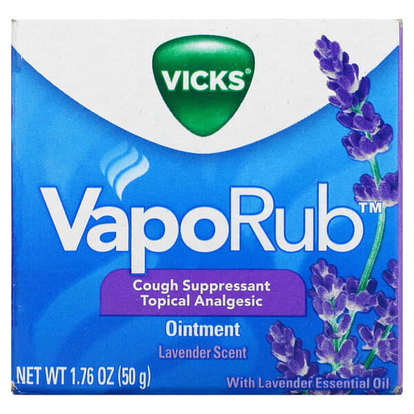 Vicks, VapoRub，乳膏，薰衣花草香，1.76 盎司（50 克）