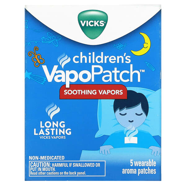 Vicks, 子ども用VapoPatch（ヴェポパッチ）、貼るタイプのアロマパッチ5枚