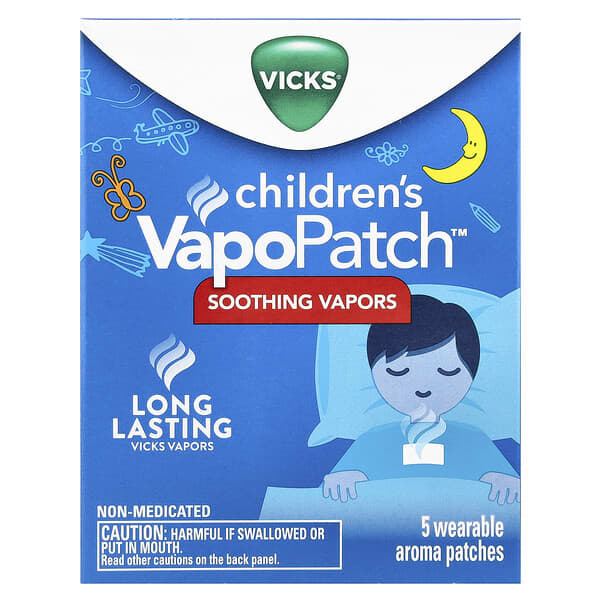 فيكس‏, VapoPatch™‎ للأطفال، 5 رقع عطرية يمكن ارتداؤها