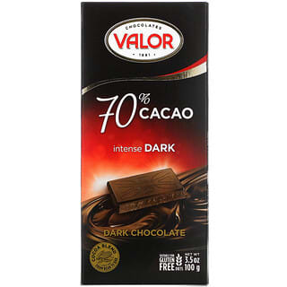 Valor, Chocolate Amargo Intenso, 70% de Cacau, 100 g (3,5 oz)
