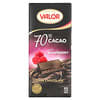 Dunkle Schokolade, 70% Kakao mit Himbeere, 100 g (3,5 oz.)