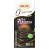 0% de azúcar agregado, 70% de cacao, chocolate negro, 100 g (3,5 oz)