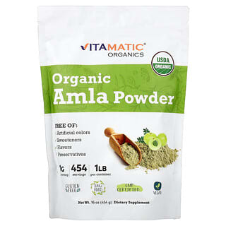Vitamatic, Poudre d'amla biologique, 454 g