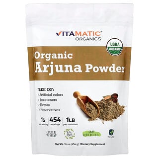 Vitamatic, Arjuna orgánico en polvo, 454 g (16 oz)