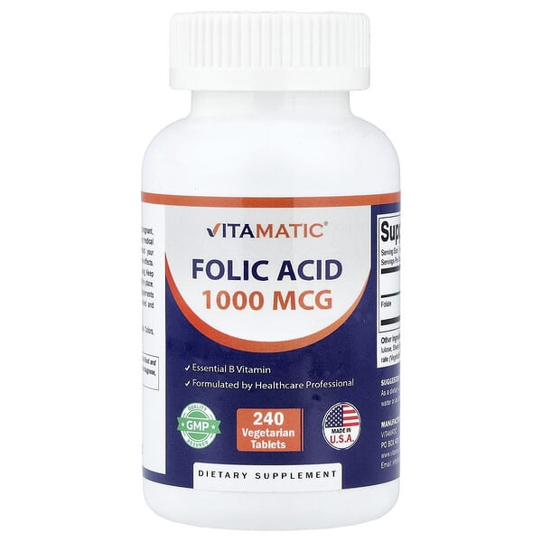 Vitamatic, 엽산, 베지 정제 240정(1정당 1,667mcg)