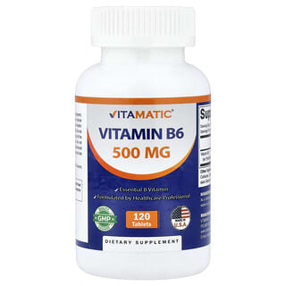 Vitamatic, Vitamin B6, 500 mg, 120 Tablets