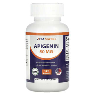 Vitamatic, апігенін, 50 мг, 120 капсул