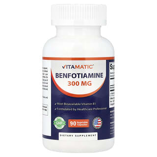 Vitamatic, Benfotiamine, 300 mg, 90 Veg Capsules