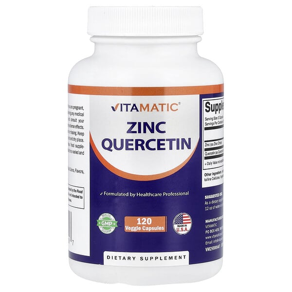 Zinc Quercetin, 120 Veggie Capsules