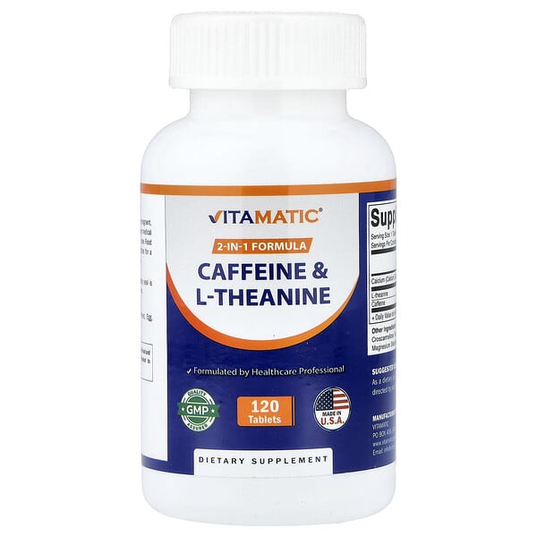 Caffeine & L-Theanine, 120 Tablets