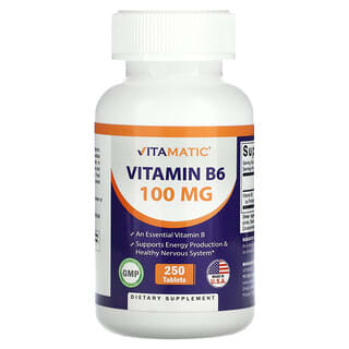 Vitamatic, Vitamin B6 , 100 mg , 250 Tablets