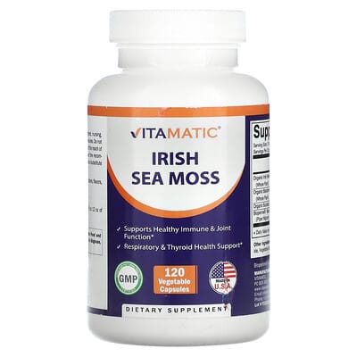 Vitamatic, Irish Seaweed, 120 Vegetarian Capsules