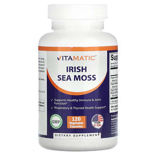 Vitamatic, Irish Sea Moss, 120 pflanzliche Kapseln