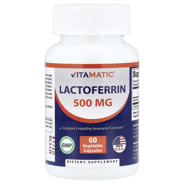 Lactoferrin, 500 mg, 60 Vegetable Capsules