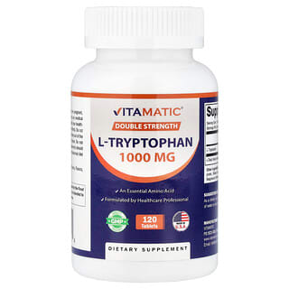 Vitamatic, L-triptofan, dvostruka jačina, 1000 mg, 120 tableta