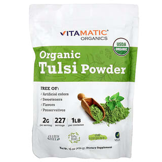 Vitamatic, Tulsí orgánico en polvo, 454 g (16 oz)
