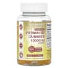 Vitamina D3 sin azúcar, Naranja natural, 250 mcg (10.000 UI), 120 gomitas