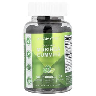 Vitamatic, жевательные таблетки с морингой без сахара, 60 жевательных таблеток (5000 мг в 1 жевательной таблетке)