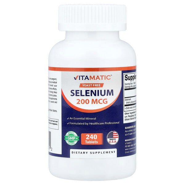 Vitamatic, Sélénium, 200 µg, 240 comprimés