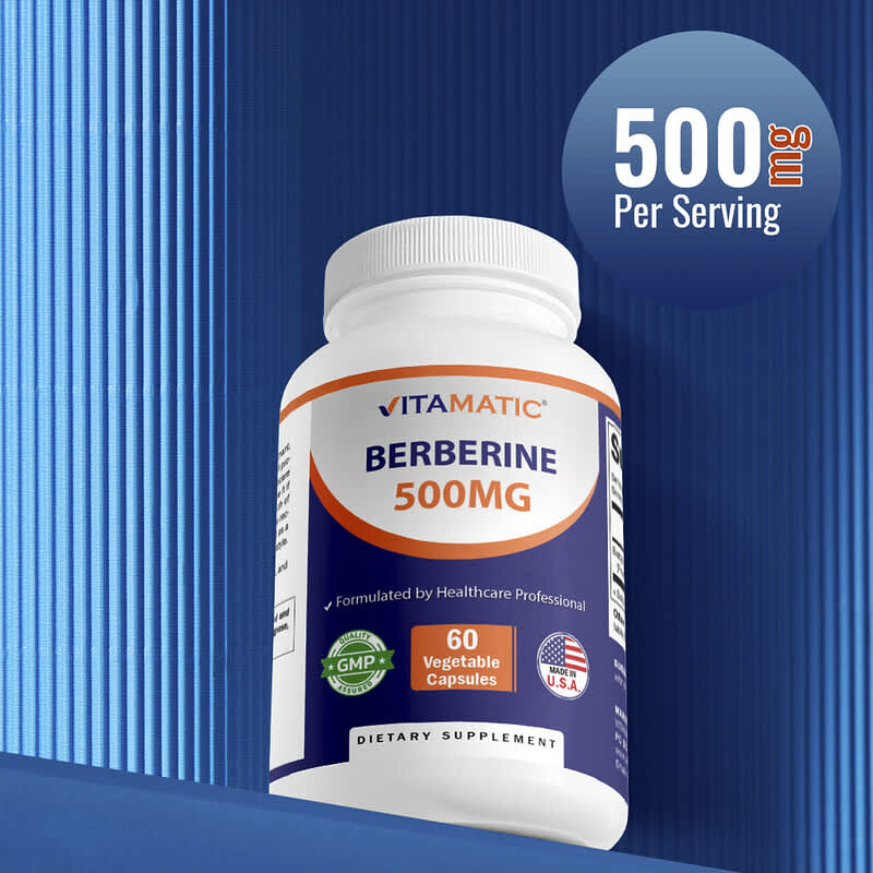 ベルベリン、500mg、ベジカプセル60粒