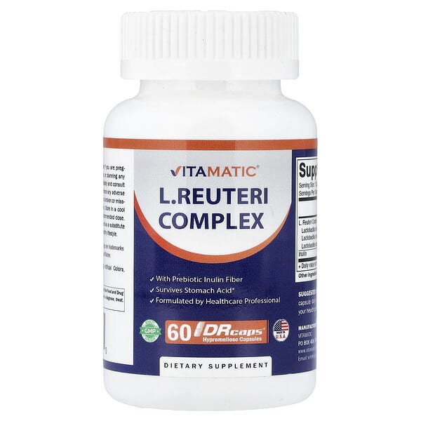 Vitamatic L.Reuteri Complex, 60 DRcaps® Hypromellose Capsules