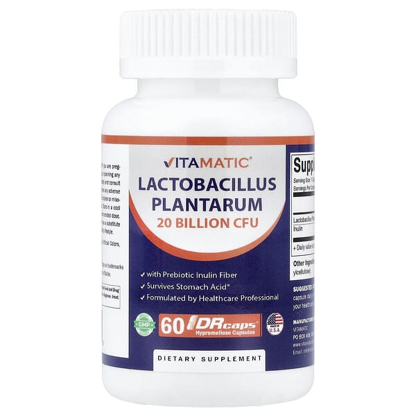 Lactobacillus Plantarum, 60 DRcaps® Hypromellose Capsules