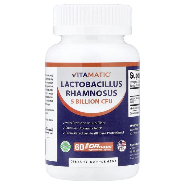 Vitamatic Lactobacillus Rhamnosus, 60 DRcaps® Hypromellose Capsules