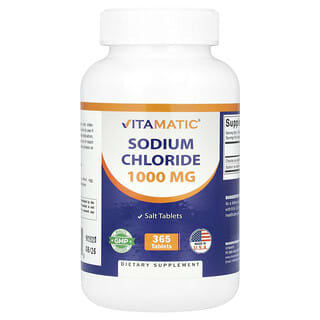 Vitamatic, Sodium Chloride, 1,000 mg, 365 Tablets