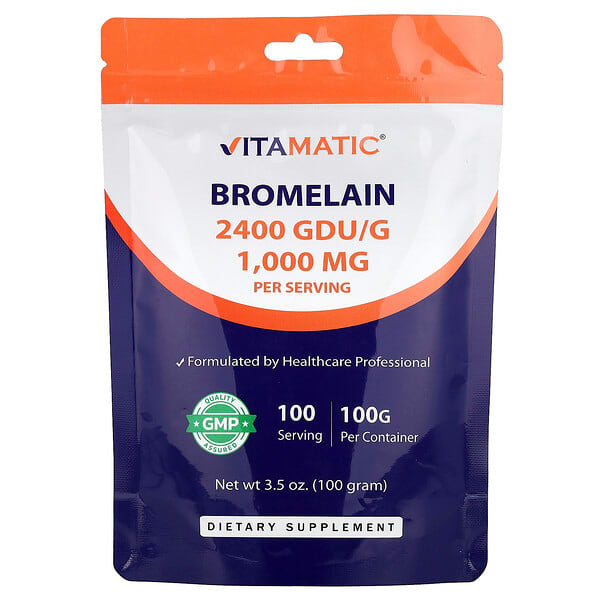 Vitamatic, Bromelain, 3.5 oz (100 g)