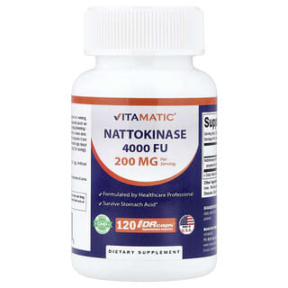 Vitamatic, Nattokinase, 120 capsules d'hypromellose DRcaps® (100 mg par capsule)