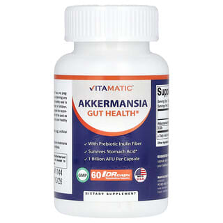 Vitamatic, Akkermansia, 1 млрд АКЕ, 60 капсул DRC