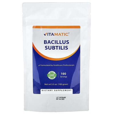 Vitamatic, Bacillus subtilis, 3.5 oz (100 g)