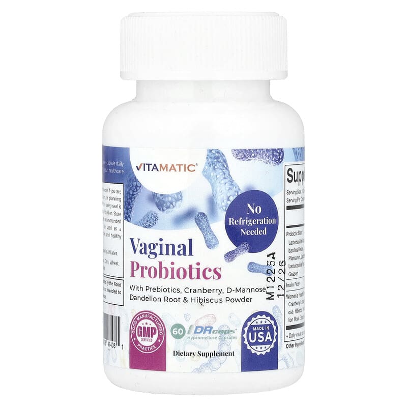 Vaginal Probiotics, 60 Drcaps® Hypromellose Capsules