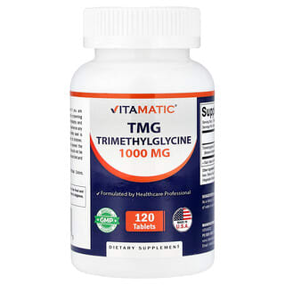 Vitamatic, TMG, 1000 mg, 120 таблетки