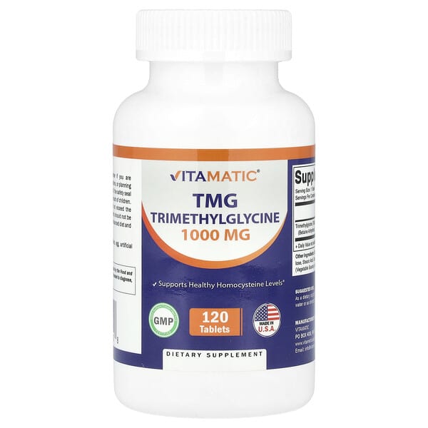 TMG, 1,000 mg, 120 Tablets