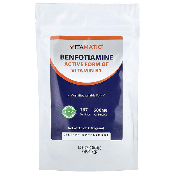 Vitamatic, 벤포티아민, 100g(3.5oz)