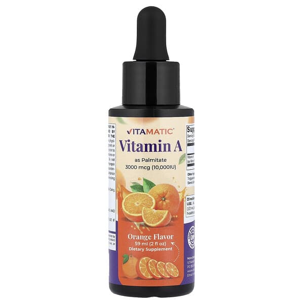 Vitamatic, 비타민A, 팔미테이트, 오렌지, 59ml(2fl oz)
