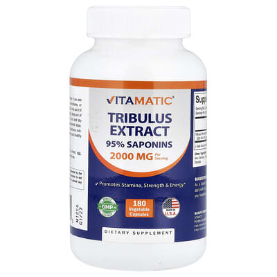 Vitamatic, Tribulus Terrestris Extract, 180 Vegetarian Capsules (666 mg per capsule)