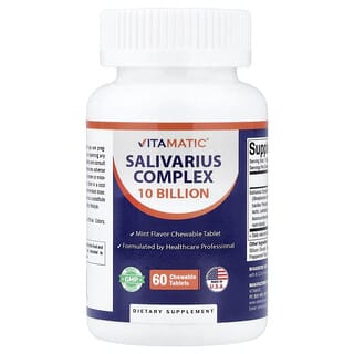 Vitamatic, Salivarius-komplex, 10 miljarder, 60 tuggtabletter