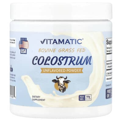 Vitamatic, Grass-Fed Colostrum, Original, 2.11 oz (60 g)