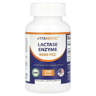 Vitamatic, Lactase Enzyme, 9,000 FCC, 240 Tablets