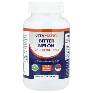 Vitamatic, Bitter Melon, 240 Vegetable Capsules (12,500 mg per Capsule)