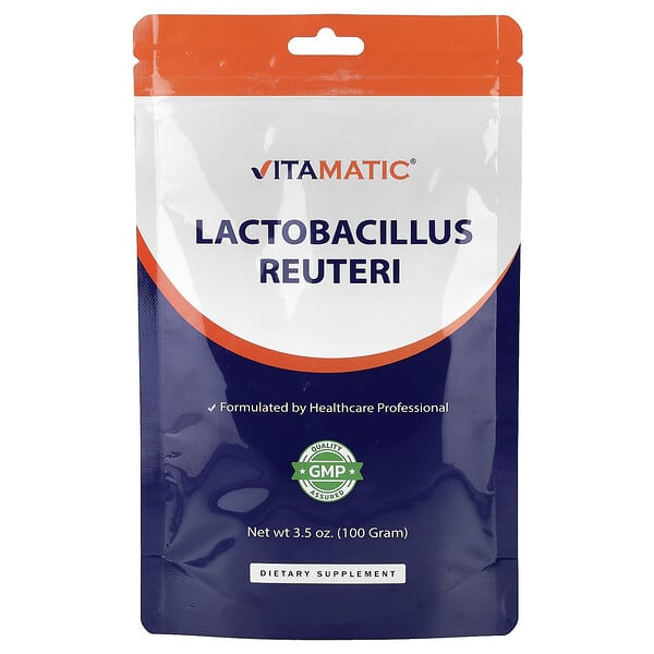 Vitamatic, 羅伊氏乳桿菌，3.5 盎司（100 克）