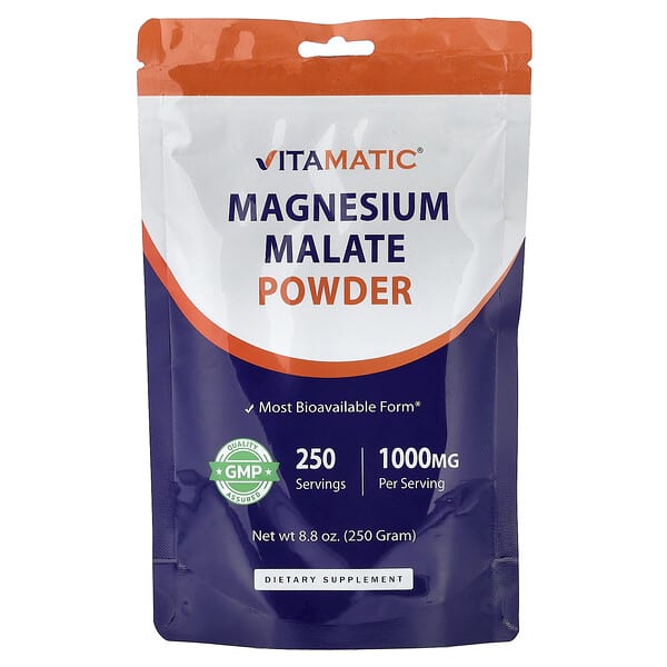 Vitamatic, Magnesium Malate Powder, 8.8 oz (250 g) — product photo 1