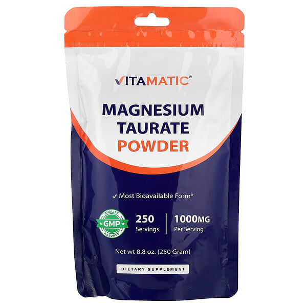 Vitamatic, Magnesium Taurate Powder , 8.8 oz (250 g) — product photo 1