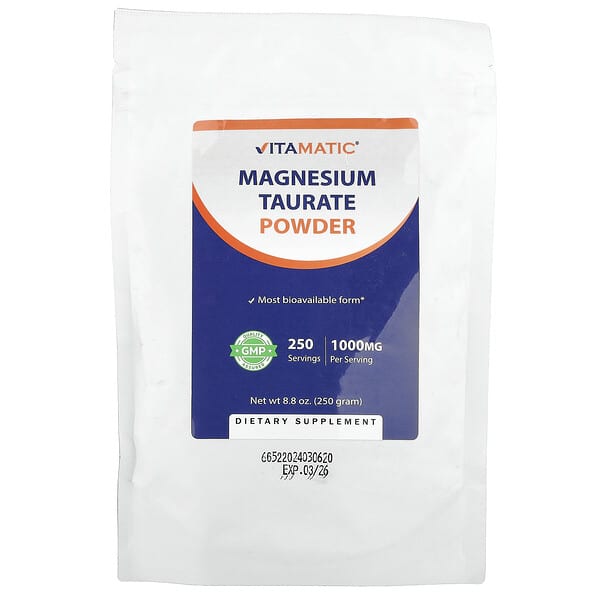 Magnesium Taurate Powder, 8.8 oz (250 g)