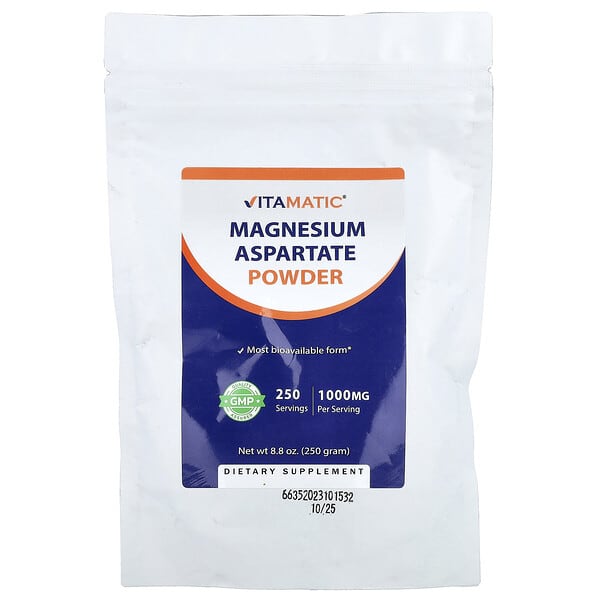 Magnesium Aspartate Powder, 8.8 oz (250 g)
