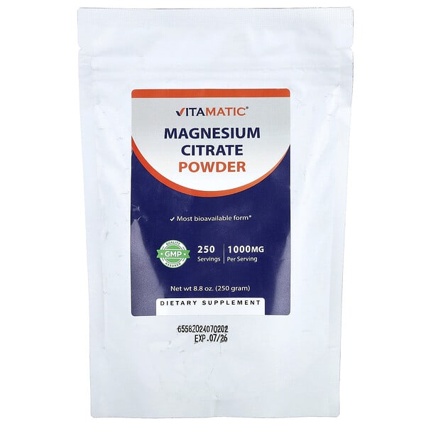 Magnesium Citrate Powder, 8.8 oz (250 g)