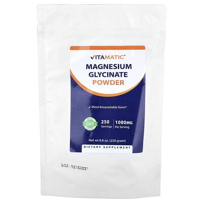 Vitamatic, Magnesium Glycinate Powder, 250 g (8.8 oz)